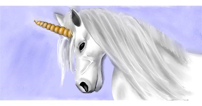 Drawing of Unicorn by Sunzee