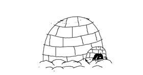 Drawing of Igloo by Kaila