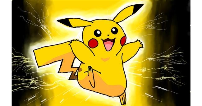 Drawing of Pikachu by Eri