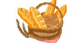 Drawing of Bread by Freny