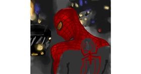 Drawing of Spiderman by sara