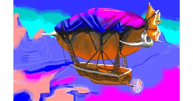 Drawing of Zeppelin by Herbert