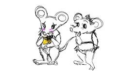 Drawing of Mouse by flipper