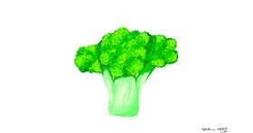 Drawing of Broccoli by Neuralgia