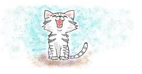 Drawing of Kitten by Nicko