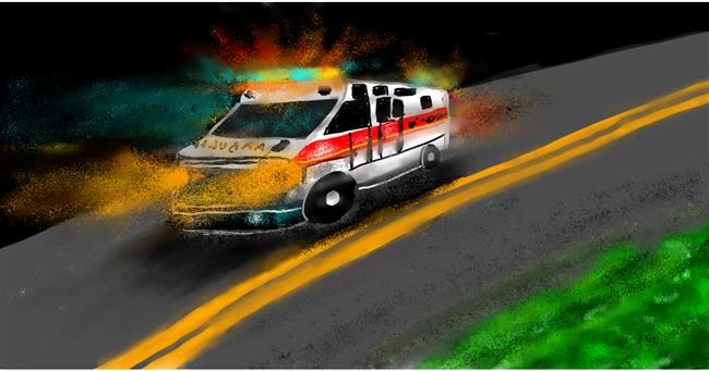 Drawing of Ambulance by Eclat de Lune