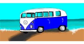 Drawing of Van by Debidolittle