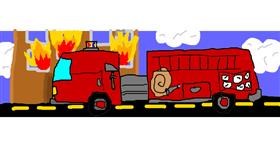 Drawing of Firetruck by get YEETED