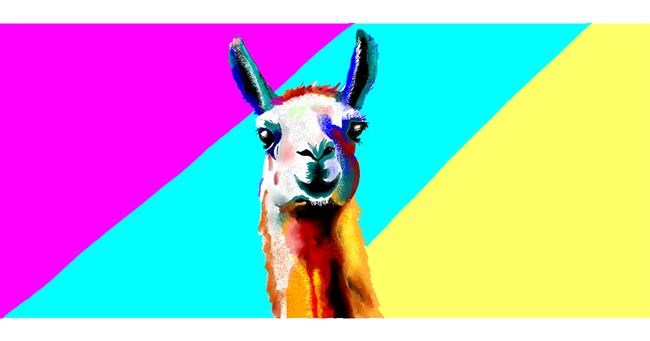 Drawing of Llama by Annie