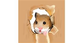 Drawing of Hamster by Clar