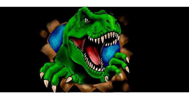 T-rex dinosaur - autor: Annie
