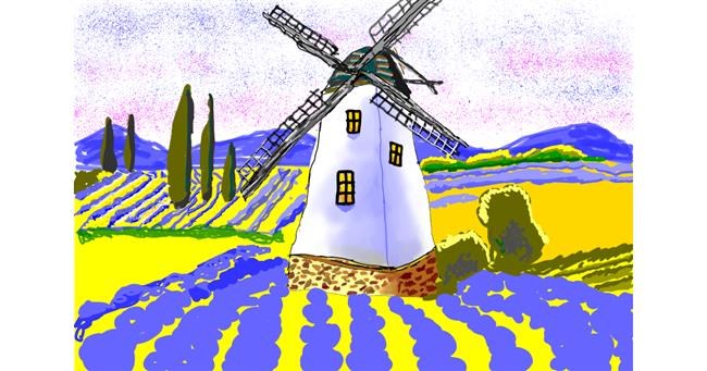 Drawing of Windmill by Dm