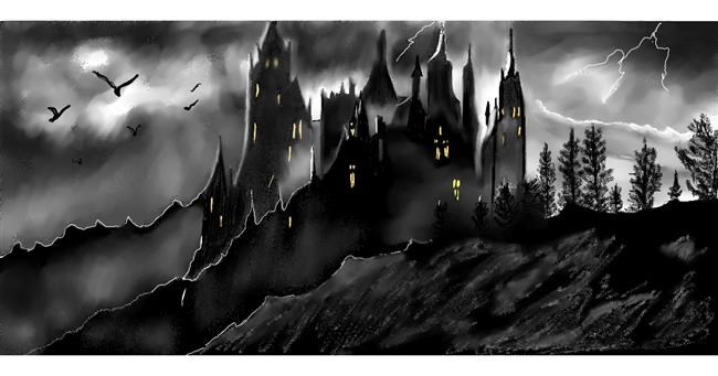 Drawing of Castle by Chaching