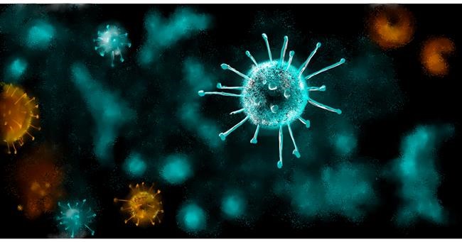 Drawing of Bacteria by Eclat de Lune