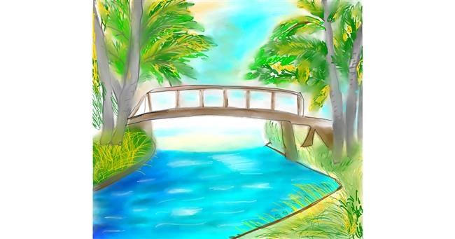 Drawing of River by Shanthini