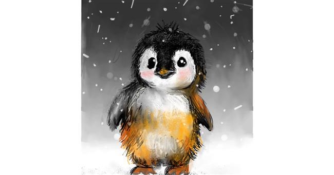 Drawing of Penguin by KayXXXlee