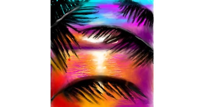 Drawing of Sunset by ⋆su⋆vinci彡