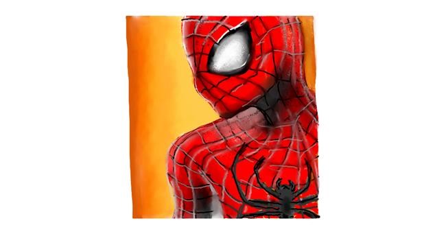 Drawing of Spiderman by DebbyLee