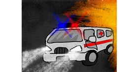 Drawing of Ambulance by Darta