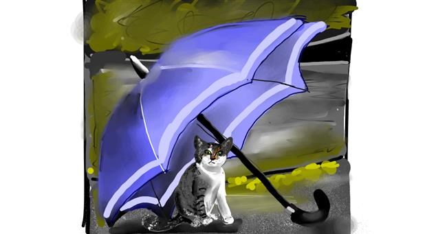 Drawing of Umbrella by Rose rocket