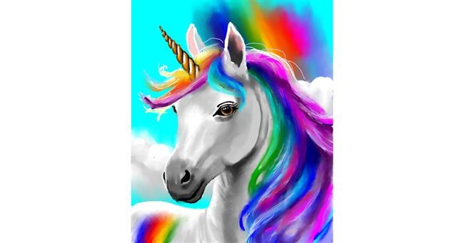 Einhorn-Zeichnung von Яandi