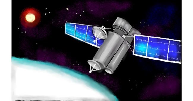 Drawing of Satellite by Tim