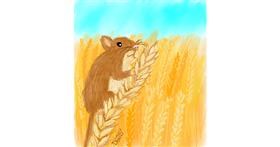 Drawing of Wheat by GreyhoundMama