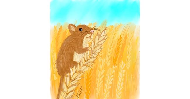 Drawing of Wheat by GreyhoundMama