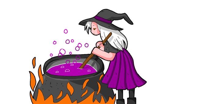 Drawing of Witch by DizzyGnome