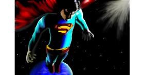 Drawing of Superman by Wizard