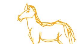 Drawing of Horse by Green Crow