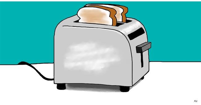 Drawing of Toaster by Swimmer 