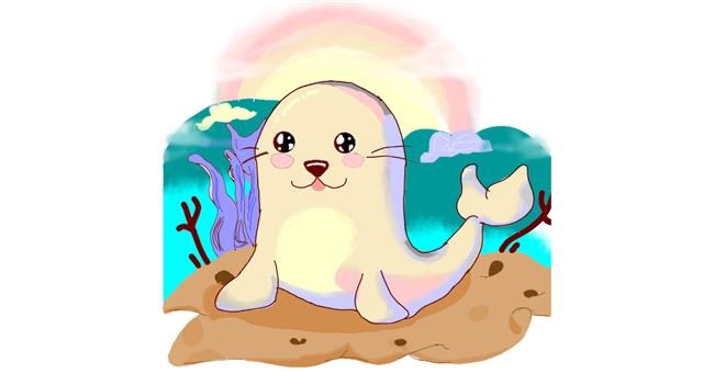 Drawing of Seal by Dona