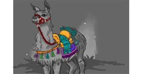 Drawing of Llama by sara