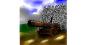 Drawing of Cannon by Joze
