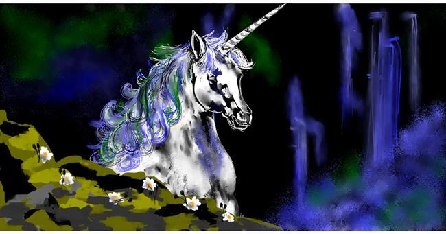 Einhorn-Zeichnung von Eclat de Lune