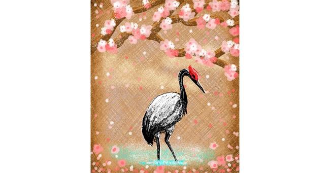 Drawing of Stork by 🌌Mom💕E🌌
