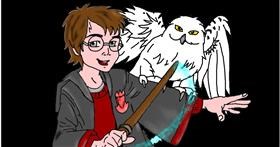 Drawing of Harry Potter by InessA