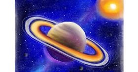 Drawing of Saturn by Jan