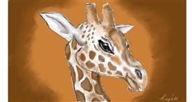 Giraffe-Zeichnung von Rush