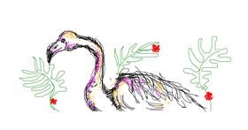 Drawing of Flamingo by hahah