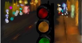 Drawing of Traffic light by Ryu