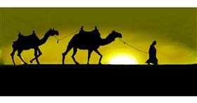 Drawing of Camel by Debidolittle