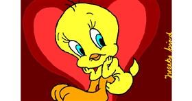 Drawing of Tweety Bird by InessA