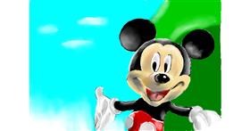 Drawing of Mickey Mouse by Jac