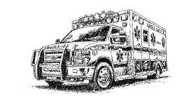 Drawing of Ambulance by Nay