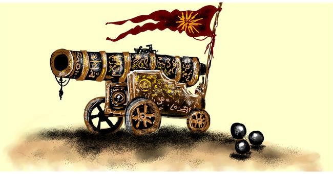 Drawing of Cannon by Eclat de Lune