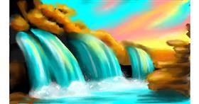 Drawing of Waterfall by neko