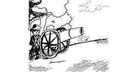 Drawing of Cannon by Anna