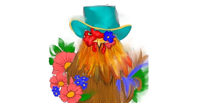 Drawing of Chicken by Aprix